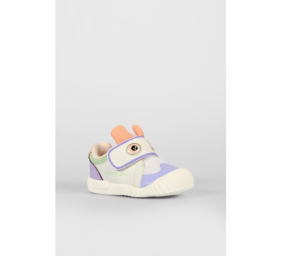 Loca Baskılı Kız Bebek Beyaz Günlük Ayakkabı / Beden : 25 / Cinsiyet : Kadın / Kız