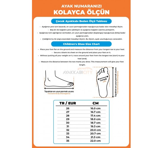 SPOR ÇOCUK COMFORT TERLİK / Beden : 35 / Cinsiyet : Unisex