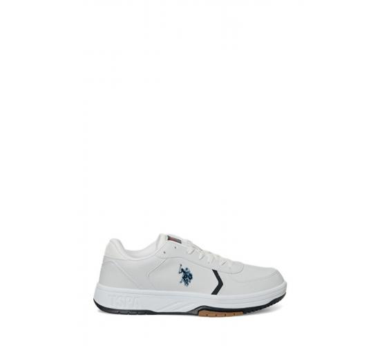 U.S. Polo Assn. Bautısta 4Pr Beyaz-Lacivert Erkek Sneaker A101812163 4W / Beden : 42 / Cinsiyet : Erkek, 8684317776609