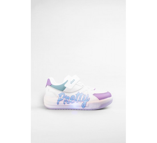 Pretty Işıklı Kız Okul Öncesi Beyaz Sneaker / Beden : 29 / Cinsiyet : Kadın / Kız Pretty Işıklı Kız Okul Öncesi Beyaz Sneaker / Beden : 29 / Cinsiyet : Kadın / Kız