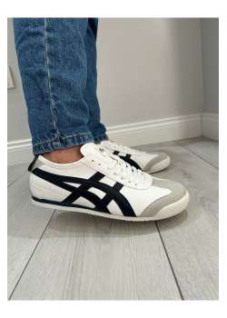 Bağcıklı Günlük Spor Ayakkabı Beyaz Lacivert Sneaker / Beden : 40 / Cinsiyet : Unisex