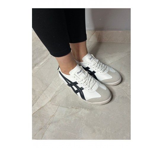 Bağcıklı Günlük Spor Ayakkabı Beyaz Lacivert Sneaker / Beden : 43 / Cinsiyet : Unisex Bağcıklı Günlük Spor Ayakkabı Beyaz Lacivert Sneaker / Beden : 43 / Cinsiyet : Unisex