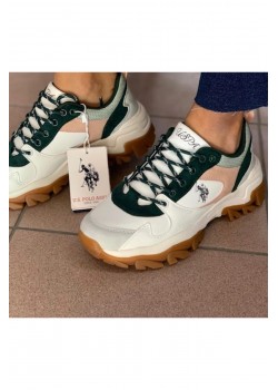 U.s Polo Assn. Kadın Beyaz-yeşil Rahat Tarz Sneaker Spor Ayakkabı Tracky / Beden : 36 / Cinsiyet : Kadın / Kız U.s Polo Assn. Kadın Beyaz-yeşil Rahat Tarz Sneaker Spor Ayakkabı Tracky / Beden : 36 / Cinsiyet : Kadın / Kız