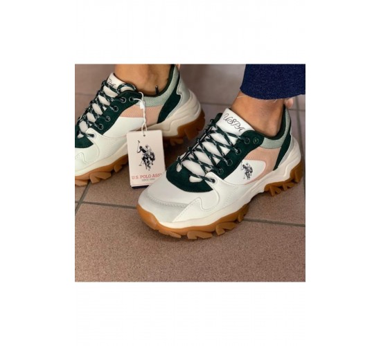U.s Polo Assn. Kadın Beyaz-yeşil Rahat Tarz Sneaker Spor Ayakkabı Tracky / Beden : 37 / Cinsiyet : Kadın / Kız U.s Polo Assn. Kadın Beyaz-yeşil Rahat Tarz Sneaker Spor Ayakkabı Tracky / Beden : 37 / Cinsiyet : Kadın / Kız