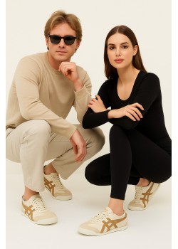 Bej Kahve Unisex Sneaker Günlük Spor Ayakkabı / Beden : 36 / Cinsiyet : Kadın / Kız