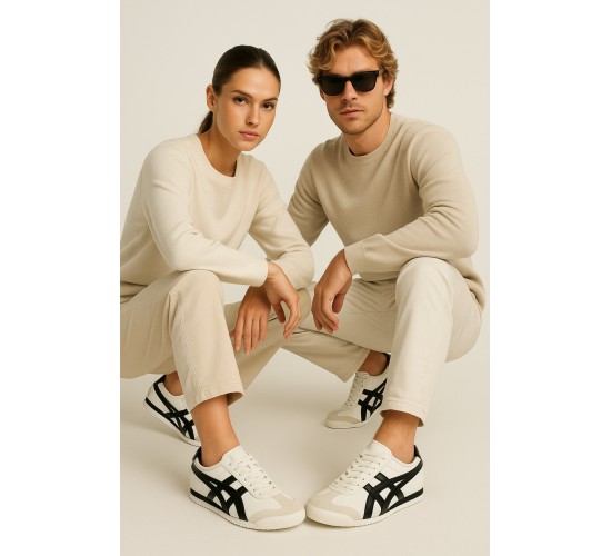 Beyaz Siyah Unisex Sneaker Günlük Spor Ayakkabı / Beden : 36 / Cinsiyet : Kadın / Kız