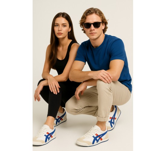 Beyaz Mavi Kırmızı Unisex Sneaker Günlük Spor Ayakkabı / Beden : 37 / Cinsiyet : Kadın / Kız Beyaz Mavi Kırmızı Unisex Sneaker Günlük Spor Ayakkabı / Beden : 37 / Cinsiyet : Kadın / Kız