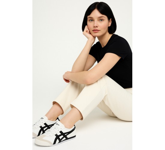 Beyaz Siyah Unisex Sneaker Günlük Spor Ayakkabı / Beden : 36 / Cinsiyet : Kadın / Kız