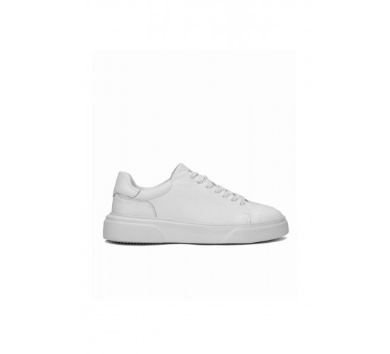 LUFİAN TOMMY ERKEK DERİ SNEAKER BEYAZ AYAKKABI / Beden : 40 / Cinsiyet : Erkek