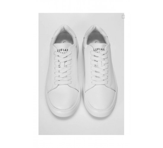 LUFİAN TOMMY ERKEK DERİ SNEAKER BEYAZ AYAKKABI / Beden : 40 / Cinsiyet : Erkek