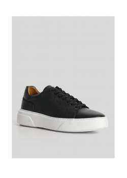 LUFİAN TOMMY ERKEK DERİ SNEAKER SİYAH AYAKKABI / Beden : 40 / Cinsiyet : Erkek