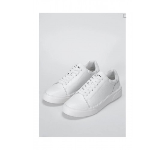 LUFİAN TOMMY ERKEK DERİ SNEAKER BEYAZ AYAKKABI / Beden : 40 / Cinsiyet : Erkek