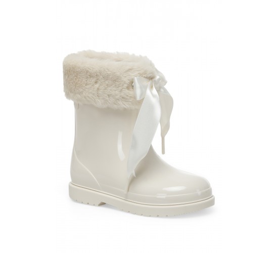 W10258 Bımbı Soft Krem Kız Çocuk Yağmur Çizmesi / Beden : 27 / Cinsiyet : Kadın / Kız