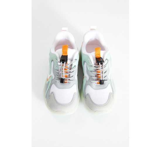 Mask Basic Unisex Çocuk Beyaz Spor Ayakkabı / Beden : 34 / Cinsiyet : Unisex