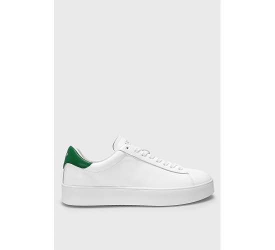 111230254 Anton Sneaker Erkek Deri Ayakkabı Beyaz Yeşil / Beden : 40 / Cinsiyet : Erkek, TYBC4TMVI3XGFYQU64