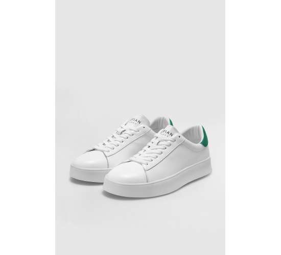111230254 Anton Sneaker Erkek Deri Ayakkabı Beyaz Yeşil / Beden : 40 / Cinsiyet : Erkek, TYBC4TMVI3XGFYQU64