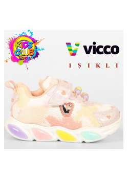 Gelato Işıklı Ortopedik Çocuk Spor Ayakkabı PUDRA / Beden : 27 / Cinsiyet : Unisex