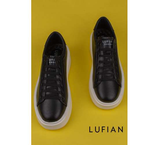 Siyah Gage Erkek Deri Sneaker Ayakkabı / Beden : 43 / Cinsiyet : Erkek, 2222000692286