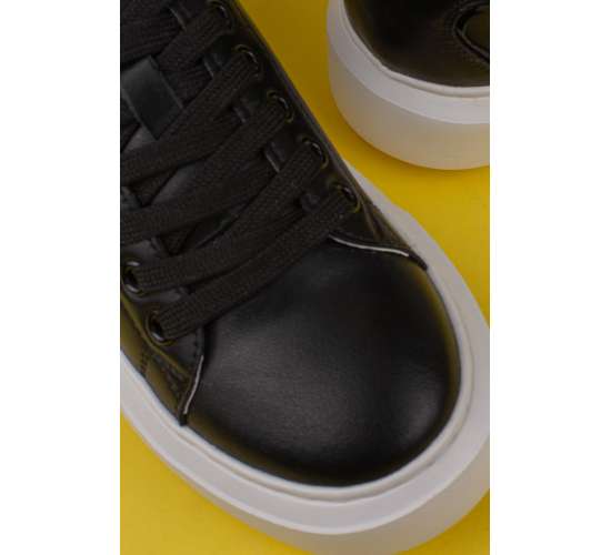 Siyah Amy Hakiki Deri Kadın Sneaker / Beden : 39 / Cinsiyet : Kadın / Kız, 2222000692908