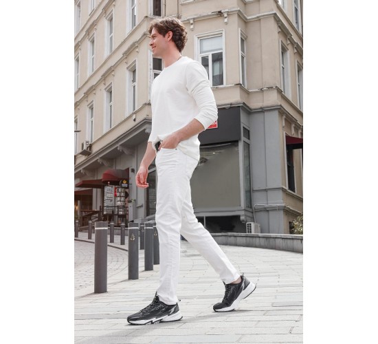 29726 Erkek Spor Ayakkabı Siyah Beyaz / Beden : 43 / Cinsiyet : Erkek