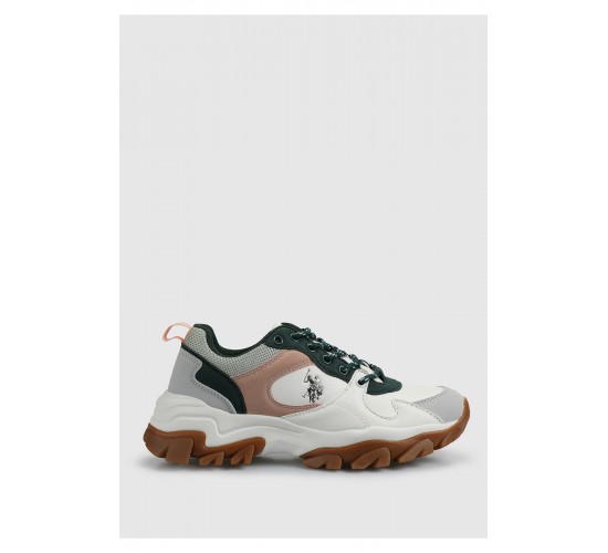 U.S. Polo Assn. 4F TRACKY 4PR Kadın  Beyaz Sneaker / Beden : 40 / Cinsiyet : Kadın / Kız