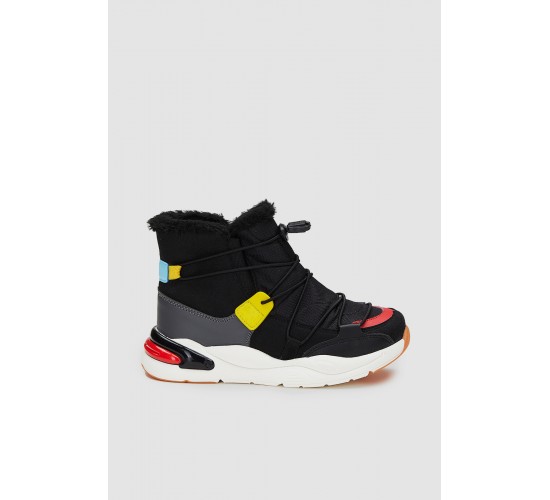 Pablo Model Kürklü Hafif Erkek Çocuk Siyah Kar Bot / Beden : 26 / Cinsiyet : Erkek