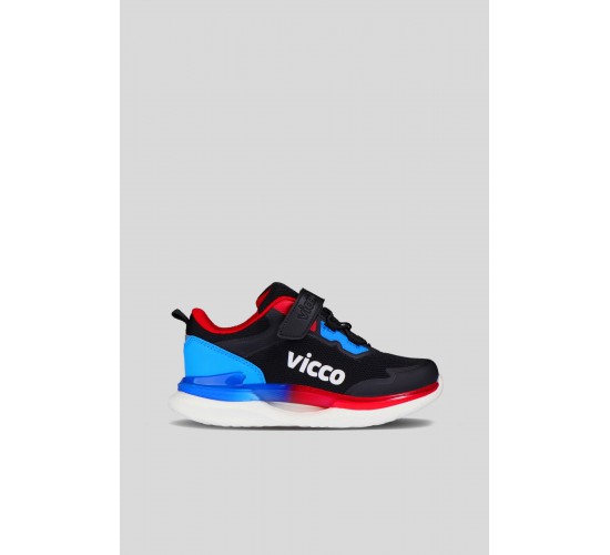 Yancy Model Hafif Erkek Çocuk Spor Ayakkabı Siyah/Saks Mavi Sneaker / Beden : 33 / Cinsiyet : Erkek