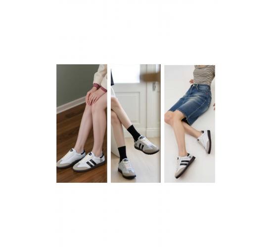 Unisex Yanı Şeritli Bağcıklı Yürüyüş Spor Ayakkabı / Beden : 40 / Cinsiyet : Unisex, 86824967879004