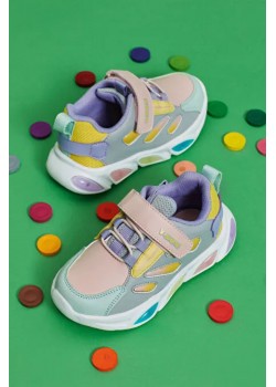 Lamb Işıklı Ortopedik Çocuk Spor Ayakkabı PUDRA / Beden : 22 / Cinsiyet : Unisex