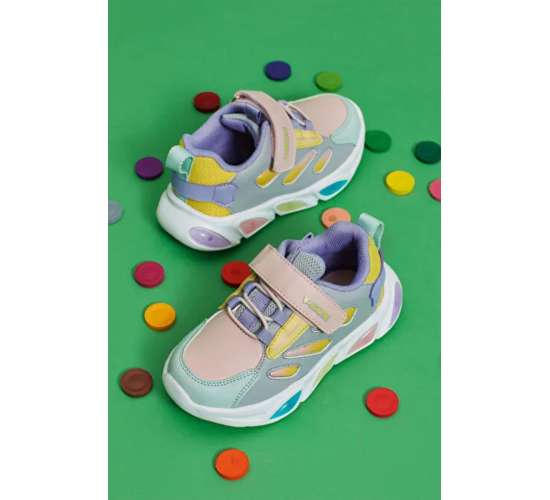 Lamb Işıklı Ortopedik Çocuk Spor Ayakkabı PUDRA / Beden : 23 / Cinsiyet : Unisex, 3486410711236
