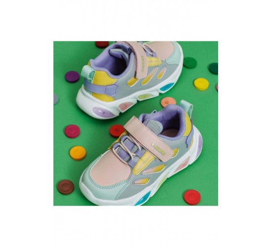 Lamb Işıklı Ortopedik Çocuk Spor Ayakkabı PUDRA / Beden : 24 / Cinsiyet : Unisex