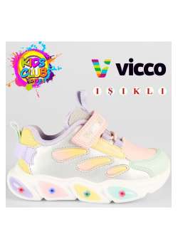 Lamb Işıklı Ortopedik Çocuk Spor Ayakkabı PUDRA / Beden : 22 / Cinsiyet : Unisex