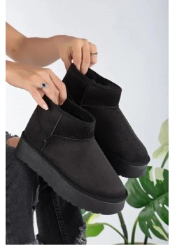 Kalın Dolgu Kaymaz Tabanlı Uggy Bilekte Kısa Süet İçi Mini Kadın Yünlü Bot / Beden : 37 / Cinsiyet : Kadın / Kız