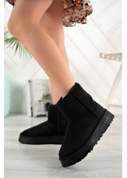 Orta Boy Kürklü Bilekten (8 cm Yükseklikte) Kalın Dolgu Kaymaz (4 Cm Yükseklikte) Tabanlı Uggy Bot / Beden : 36 / Cinsiyet : Kadın / Kız