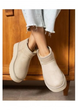 Kalın Dolgu Kaymaz Tabanlı Uggy Bilekte Kısa Süet İçi Mini Kadın Yünlü Bot / Beden : 37 / Cinsiyet : Kadın / Kız