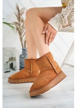 Orta Boy Kürklü Bilekten (8 cm Yükseklikte) Kalın Dolgu Kaymaz (4 Cm Yükseklikte) Tabanlı Uggy Bot / Beden : 36 / Cinsiyet : Kadın / Kız