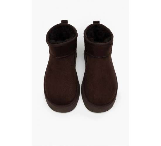 Kadın İçi Kürklü Kaymaz (3 Cm Yükseklikte) Tabanlı Bilekten (3 cm Yükseklikte) Mini Uggy Bot / Beden : 37 / Cinsiyet : Kadın / Kız, 8684122112128