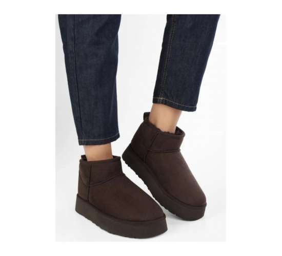 Bilekten (3 cm Yükseklikte) İçi Kürklü Kaymaz (3 Cm Yükseklikte) Tabanlı Kadın Kısa Uggy Bot / Beden : 37 / Cinsiyet : Kadın / Kız, 868463214548