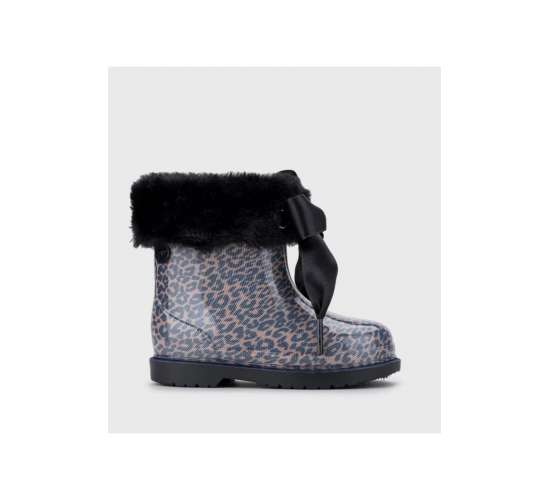 Bimbi Leo Soft Siyah Leopar Kız Çocuk Yağmur Botu / Beden : 28 / Cinsiyet : Kadın / Kız, TYBULO8IXBWGT3D901