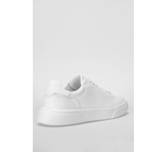 Tommy Erkek Deri Sneaker Ayakkabı Beyaz / Beden : 40 / Cinsiyet : Erkek