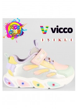 Lamb Işıklı Ortopedik Çocuk Spor Ayakkabı PUDRA / Beden : 22 / Cinsiyet : Unisex