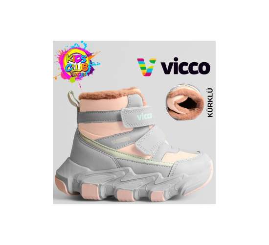 Fon Phylon Kauçuk Taban Ortopedik İçi Yünlü Çocuk Bot PUDRA / Beden : 33 / Cinsiyet : Unisex, VSK3486410813336