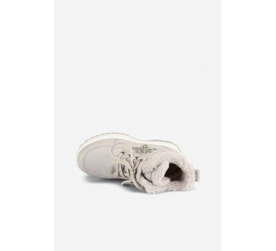 Punto Kürklü Kız Çocuk Gri Bot / Beden : 34 / Cinsiyet : Kadın / Kız, TYBB5QWZ6W2BZ4ST57