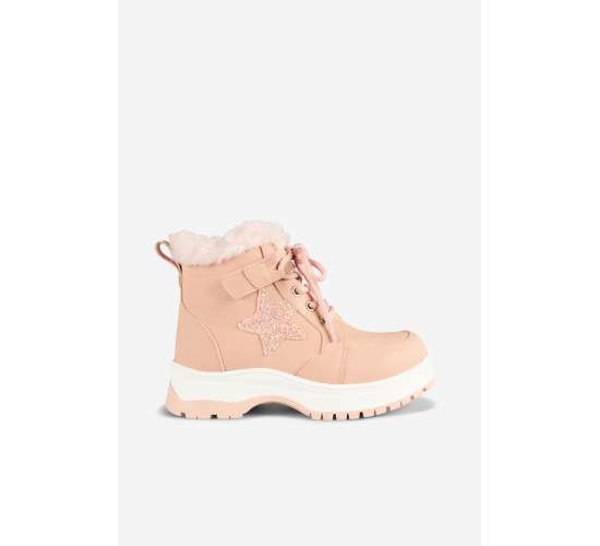 Punto Kürklü Kız Çocuk Pudra Bot / Beden : 31 / Cinsiyet : Kadın / Kız, TYB34J7BRZ97QVC491