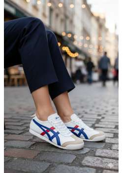 Beyaz Mavi Kırmızı Unisex Sneaker Günlük Spor Ayakkabı / Beden : 36 / Cinsiyet : Kadın / Kız