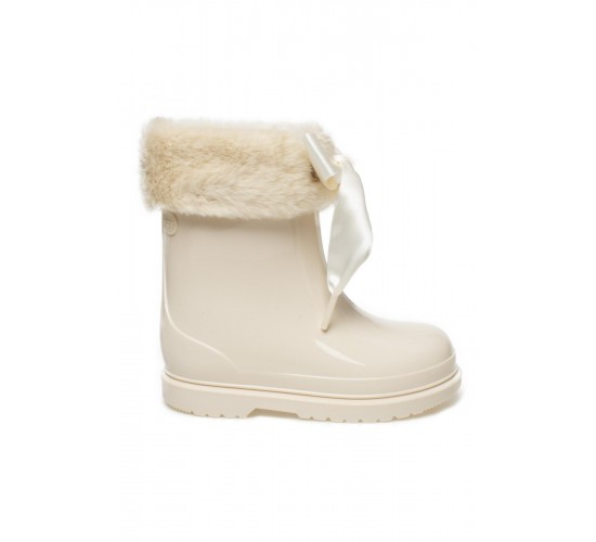 W10258k Bimbi Soft Yağmur Krem Kız Çocuk Çizme / Beden : 28 / Cinsiyet : Kadın / Kız