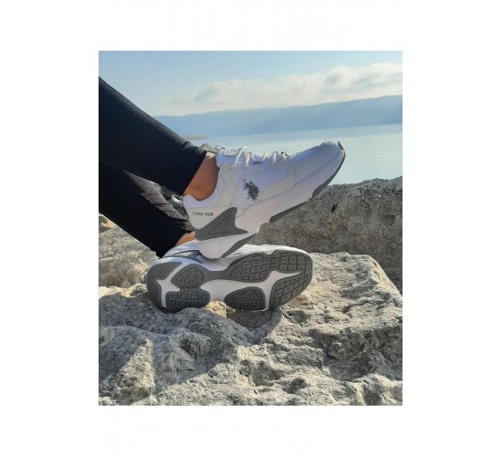 U.s.polo Maybe Beyaz Içi Fuspetli Kalın Taban Kadın Spor Ayakkabı / Beden : 40 / Cinsiyet : Kadın / Kız