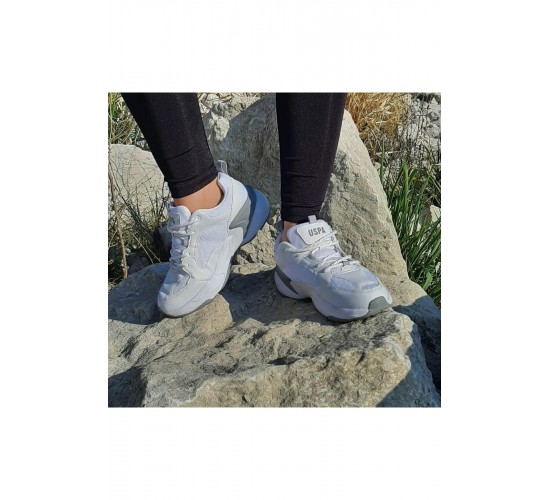 U.s.polo Maybe Beyaz Içi Fuspetli Kalın Taban Kadın Spor Ayakkabı / Beden : 40 / Cinsiyet : Kadın / Kız