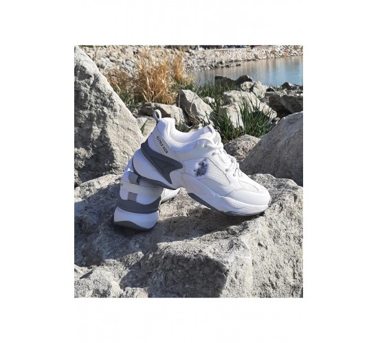 U.s.polo Maybe Beyaz Içi Fuspetli Kalın Taban Kadın Spor Ayakkabı / Beden : 40 / Cinsiyet : Kadın / Kız