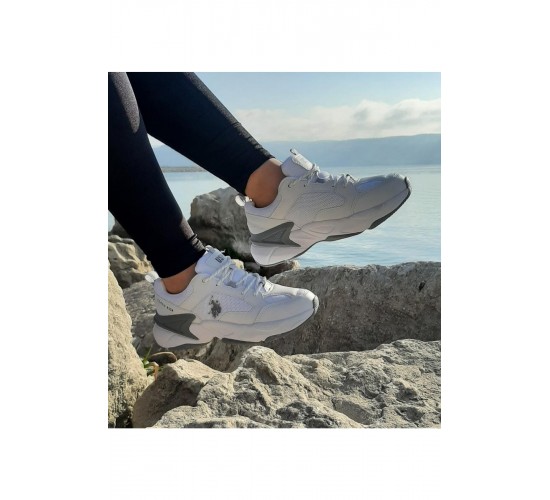 U.s.polo Maybe Beyaz Içi Fuspetli Kalın Taban Kadın Spor Ayakkabı / Beden : 40 / Cinsiyet : Kadın / Kız